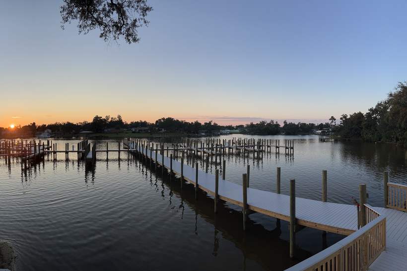 Wide, solid decking the whole length
